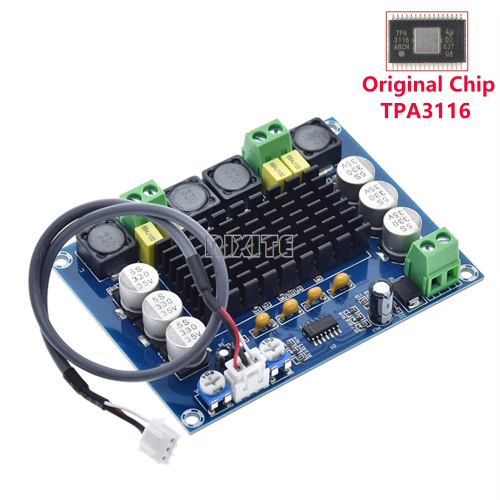 2*120W TPA3116D2 Digital Audio High Power Amplifier Board Dual Channel Stereo Class D Audio Power Amplifier Module DC 12V 24V