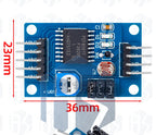 ‌PCF8591 ADC/DAC Converter Module – 8-Bit I2C Interface with Analog Inputs for Light/Temperature Sensor