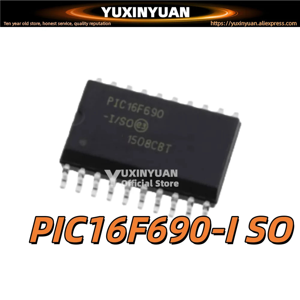 5PCS PIC16F690-I/SO PIC16F690 SOP20 16F690 PIC 20-PIN Flash-based 8-Bit CMOS Microcontrollers