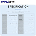 CAZN Waterproof IP67 IP68 Type C Female to Male PFC Flat Cable 3.1 Speed Bayonet-type Type-C 3.1 10GB