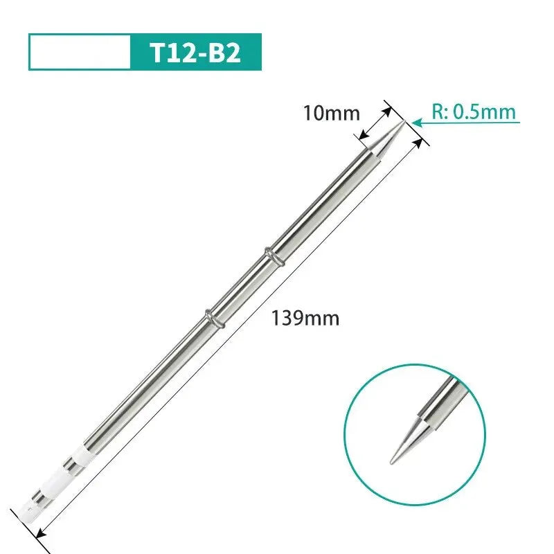 T12 Tip Soldering Iron Tip T12-D24 ILS J02 K KU for Hakko Fx951 DIY T12 Soldering Station Kits Welding Tools