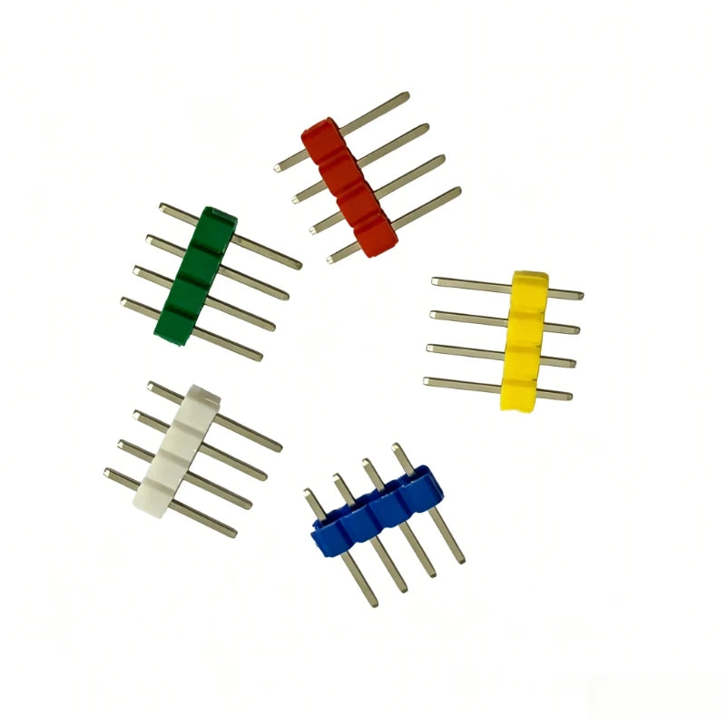 50pcs 2.54mm Male Pin Header 1X2/3/4/5/6/7/8/10/15/20/40Pin Colorful PCB Board Spacer Gold/Nickel-plated Copper Pin Long 11.5mm