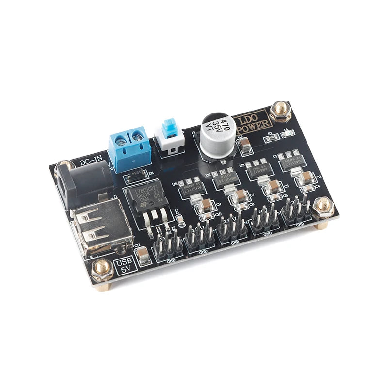 LM7805 Multi-Output Linear Regulator Module 6~9V Input to 1.2/1.8/2.5/3.3/5V Output Voltage