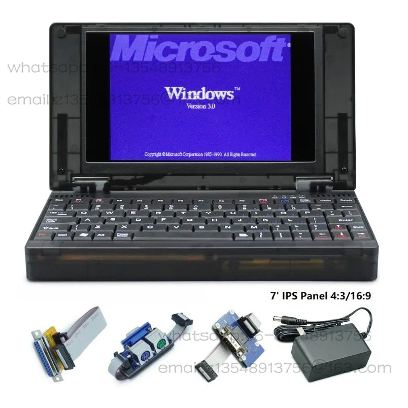 8086/8088 processor retro handheld computer, support DOS Windows 3.0 nostalgic micro industrial control host