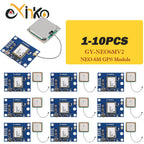 1-10pcs GY-NEO6MV2 New NEO-6M GPS Module NEO6MV2 with Flight Control EEPROM MWC APM2.5 large Antenna for arduino