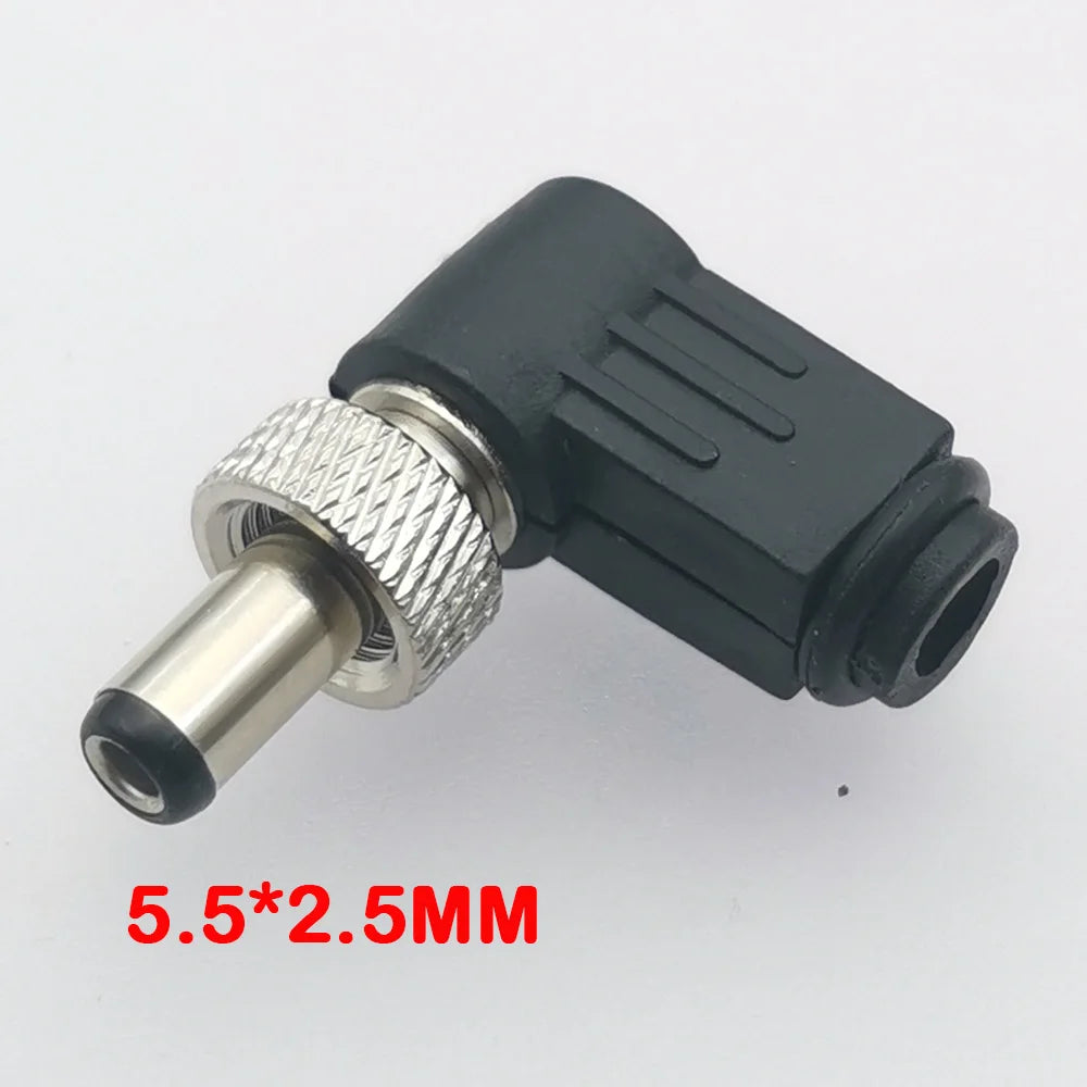 1pc DC 5.5*2.1/2.5mm Plug Socket With Nut 5.5x2.1/5.5x2.5 MM DC Power Jack Male Female Panel Mount Connector