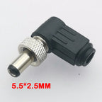 1pc DC 5.5*2.1/2.5mm Plug Socket With Nut 5.5x2.1/5.5x2.5 MM DC Power Jack Male Female Panel Mount Connector