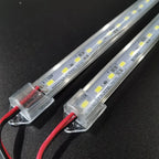 Factory Wholesale DC12V 10cm 20cm 50cm SMD 5730 5630 LED Hard Rigid Strip Bar Light Aluminium Shell +PC Cover LED Bar Light