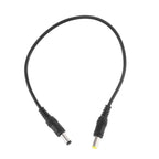 Universal DC Power Plug 5.5 x 2.1mm Male To 5.5 x 2.5mm Male Adapter Extension Power Supply Cable For LED CCTV Camera Laptop