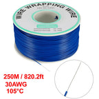 0.58mm Wire OD 200M 250M Electrical Wire Wrapping Wire Tin Plated Copper Wire PCB Solder Cable P/N DM-30-1000 30 AWG for Laptop