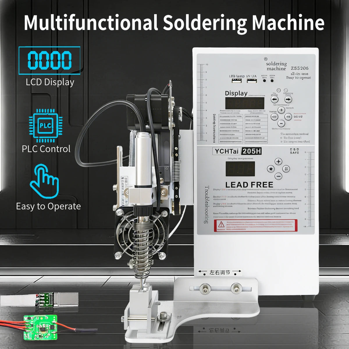 Semi-automatic Soldering Machine Foot Pedal Stable 110V/220V Soldering Station Spot Welder for USB/Aviation Plugs & Motor Wiring
