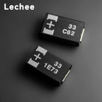 10pcs/lot 16V 25V 33uF 60mR 70mR 7343 16TQC33MYFD 25TQC33MYF  Type D SMD Polymer tantalum capacitors Low ESR New and original