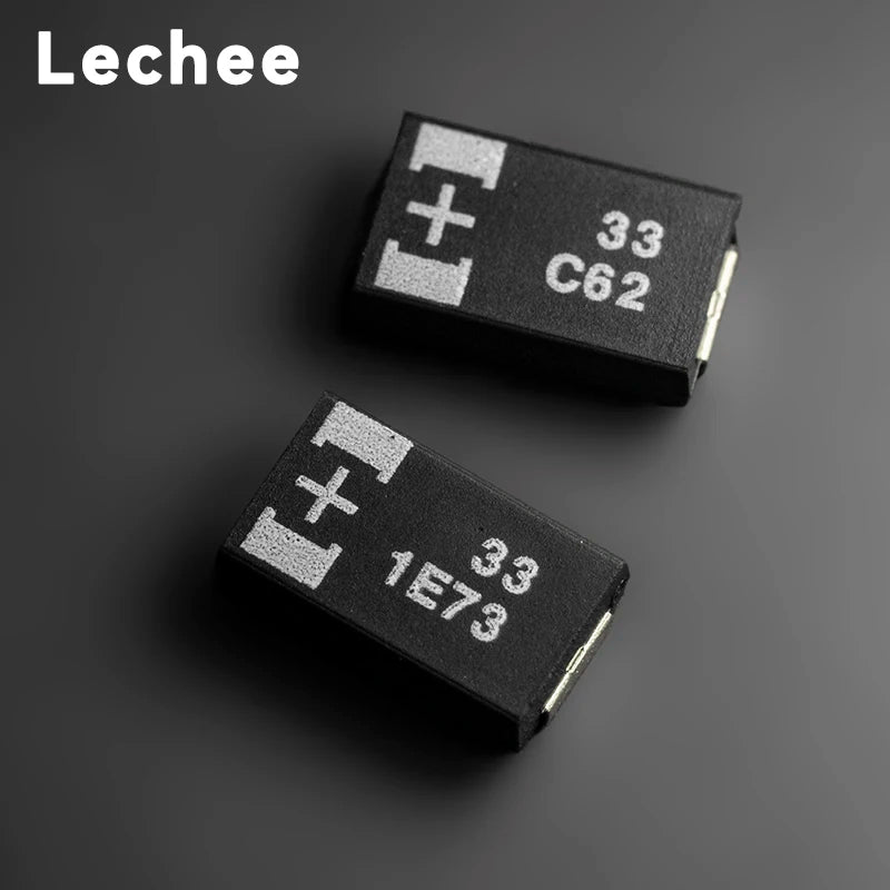 10pcs/lot 16V 25V 33uF 60mR 70mR 7343 16TQC33MYFD 25TQC33MYF  Type D SMD Polymer tantalum capacitors Low ESR New and original