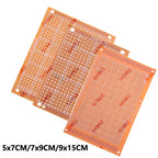 5x7CM/7x9CM/9x15CM Phenolic PCB Prototype Board Universal Through Hole Perfboard for DIY Electronic Projects