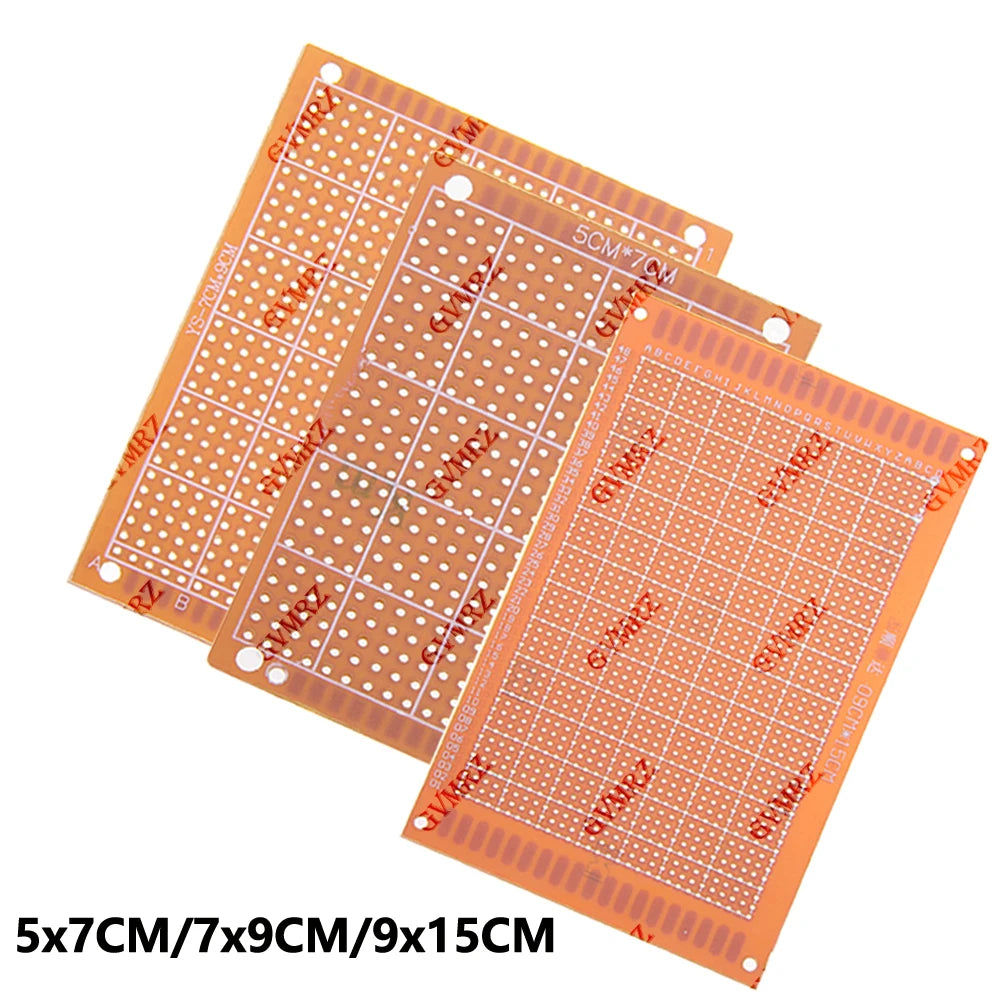 5x7CM/7x9CM/9x15CM Phenolic PCB Prototype Board Universal Through Hole Perfboard for DIY Electronic Projects