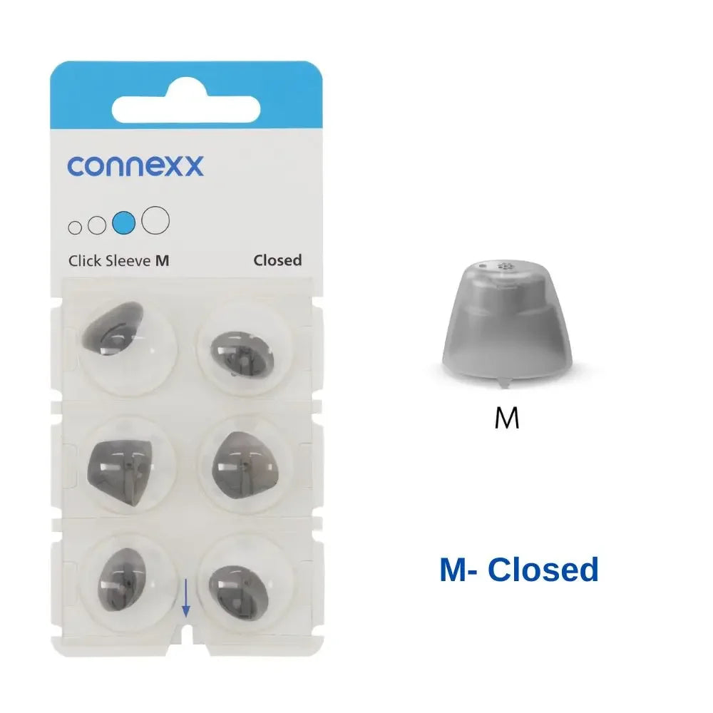 Siemens Signia Rexton Vibe Hearing Aid Open Dome Connexx Click Sleeve Vented Eartips for Open Fit and CIC ITC ITE Hearing Aids