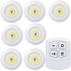 Dimmable LED Under Cabinet Light with Remote Control Battery Operated LED Closets Lights Wardrobe Bathroom Lighting Night Light