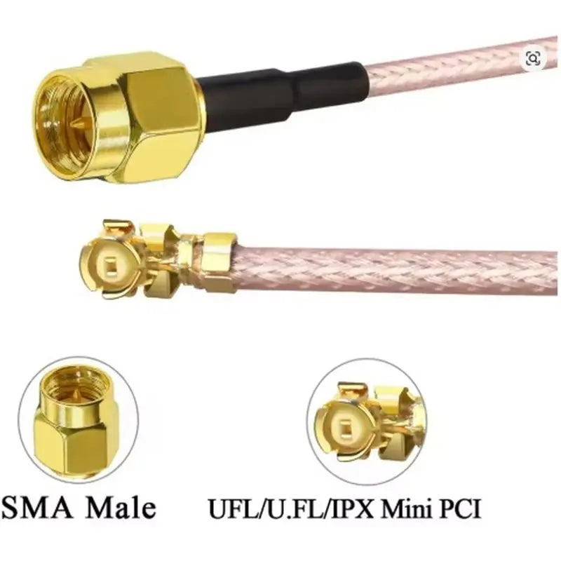ABYN-SMA To IPX Coaxial Cable SMA Male To UFL/U.FL/MHF1 Coaxial Cable IPX To SMA Male Plug Cable Wifi Antenna Pigtail Extension