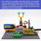 Photoresistor Sensor LDR Sensor Module DIY Electronic Building Blocks for Arduino UNO R3 Projects Compatible with Lego Blocks