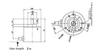 Photoelectric Incremental Rotary Encoder 38S6G5-B-G24N 50/100/200/360/400/500/600PPR AB 2 Phase DC8-24V NPN PNP Optical Encoder