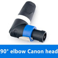 2/4/8Pcs 4Pins L-Shaped XLR Plug 90 Degree Plug Ohm Connector for Audio Speaker Speakon Led Powercon Adapter Amplifier