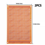Phenolic PCB Prototype Board Universal Through Hole Perfboard for DIY Electronic Projects 9x15CM/7x9CM/5x7CM