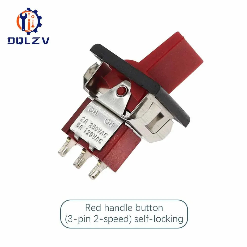 SPDT DPDT Reset Latching Toggle Switch RLS-102 5A 125V 3A 250 AC Mini 3 6PIN ON-ON ON-OFF-ON Rocker Switch Lights Motors