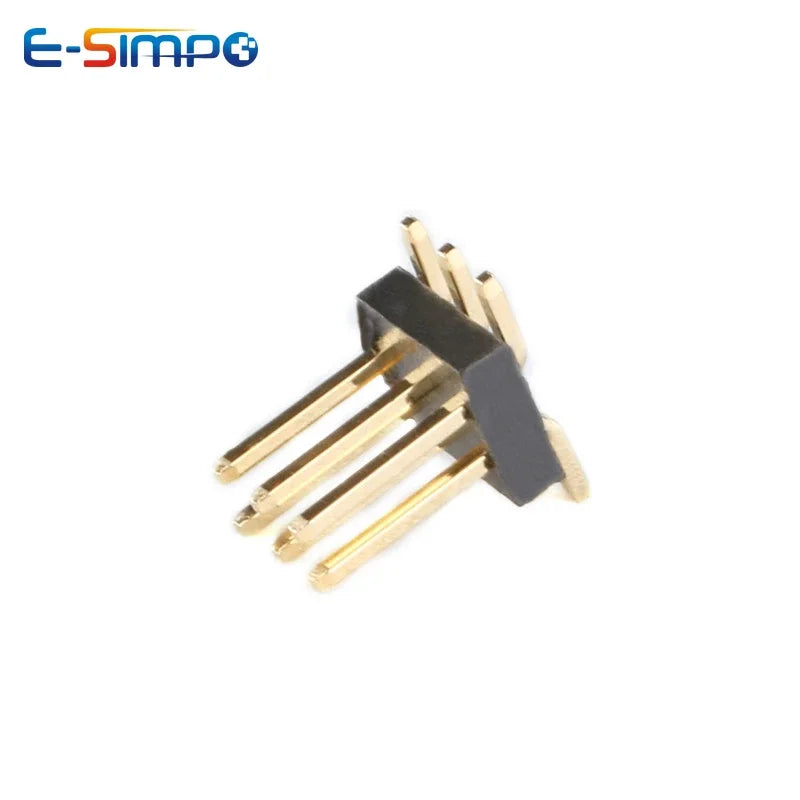100pcs 1.27mm SMT Header Double Row SMD 2X3/4/5/10/20/25/40/50P Single Plastic Gold-plated B=4.3mm PCB Male Pin Header Connector