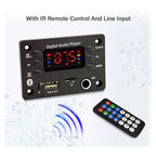 DC 5V 12V Audio Player Bluetooth 5.0 MP3 Decoder Board Hands-free Car Microphone USB TF FM Radio MP3 Music Player Speaker