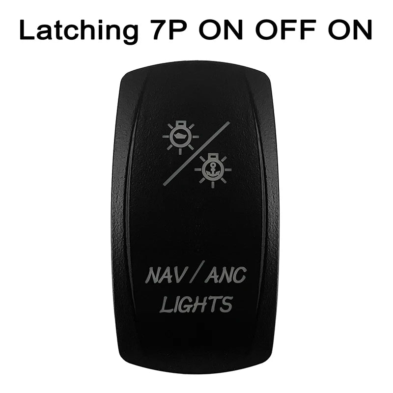 CUSTOM Dual RED Led Laser Etched Rocker Switch ON-OFF ON-OFF-ON (SPST DPDT) for ARB/Carling/NARVA 4x4 Caravan Accessories SUV