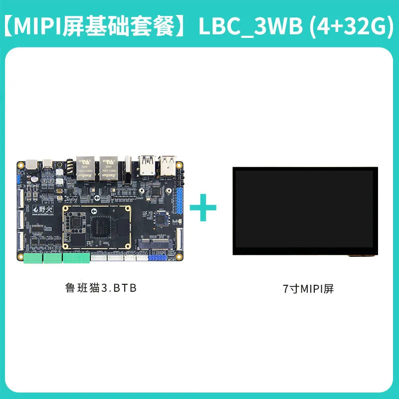 Wildfire Luban Cat 3 Single-Board Computer, Rockchip RK3576 Development Board, Linux & Android AI Board with BTB Connector