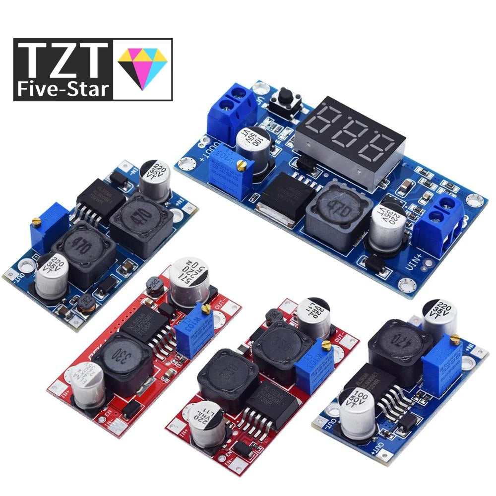 TZT 1/3PCS Boost Buck DC-DC Adjustable Step Up Converter XL6009 Power Supply Module 20W 5-32V to 1.2-35V