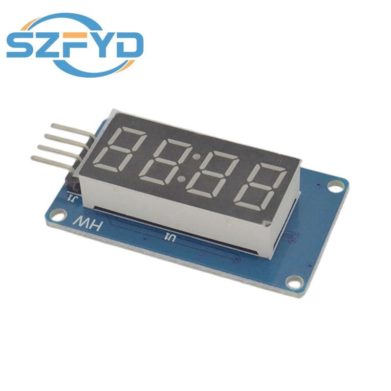 TM1637 LED Display Module 4 Digit 7 Segment 0.36 Inch Red Common Anode Digital Tube for Arduino