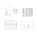 10Sets HY2.0 Connector 2.0mm Vertical / Horizontal SMD Pin Header 2/3/4/5/6/7/8P ( Plug Male + Female + Terminal ) Kit