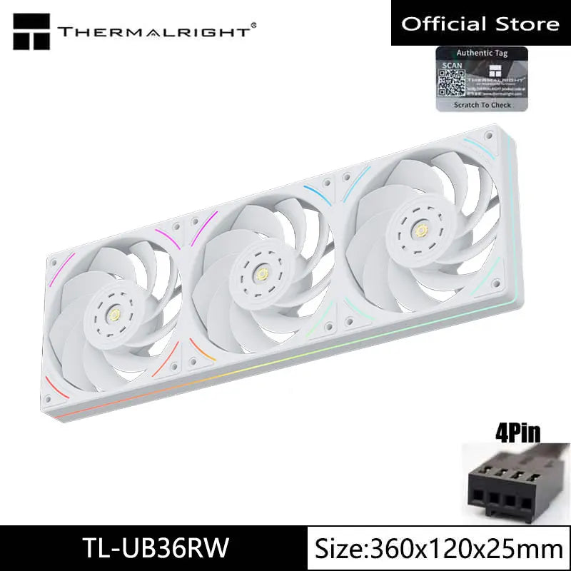 Thermalright TL-UB36/24 Integrated row fan,120x25mm,One-line connection to the motherboard，high-performance chassis cooling fan