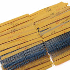 2600pcs Assorted Metal Film Resistors 130 Values 1/4W 0.25W 1% Fixed Resistor Kit for Electronics DIY Projects