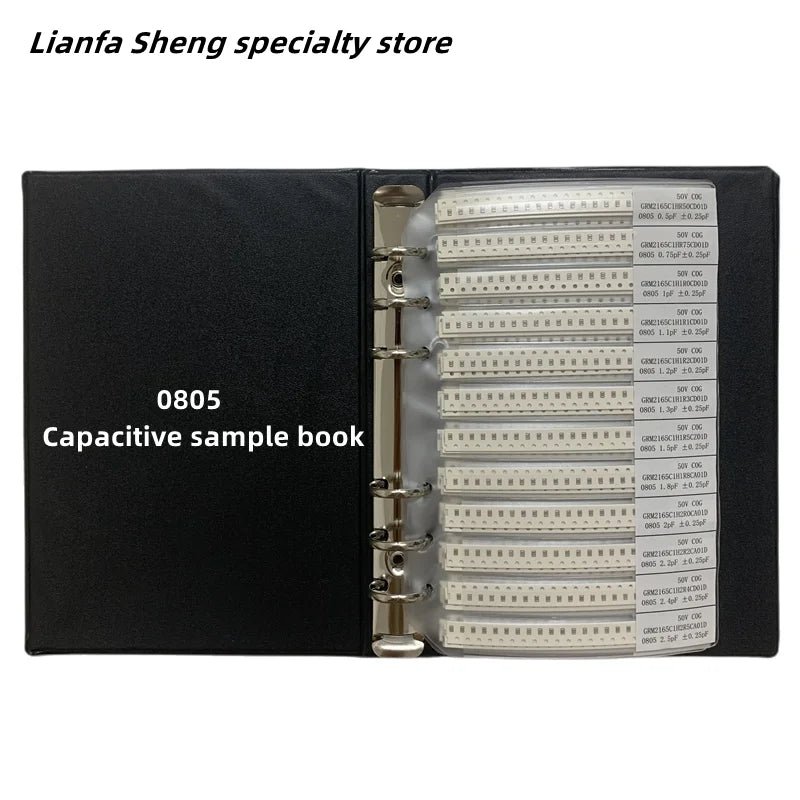 Capacitors Kit SMD  Capacitor Sample Book 01005  0201 0402 0603 0805 1206 Chip Assortment Pack 51/80/90/92values 25 50 pcs