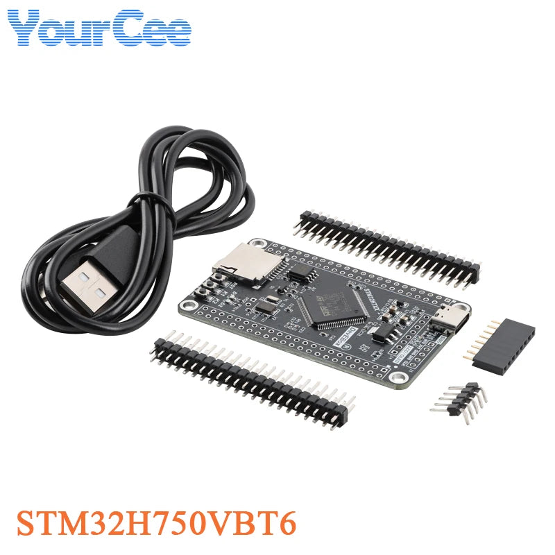 STM32H750VBT6 STM32H743VIT6 STM32 STM32H STM32H7 Core System Development Board Module  M7 TFT SPI Interface 3.3V with USB Cable