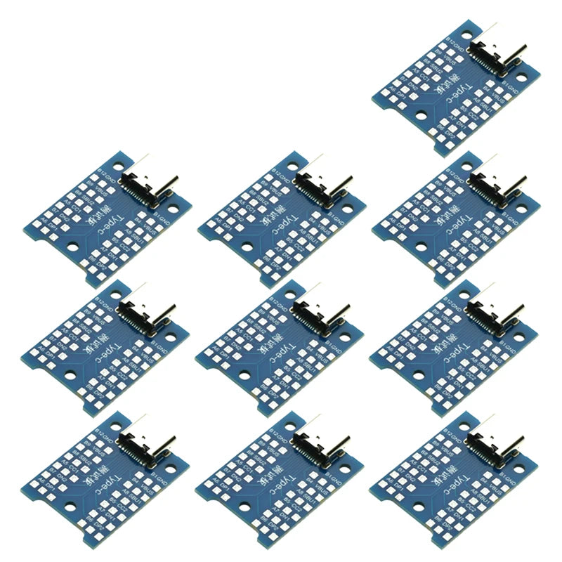 1-10pcs Type-C Breakout Board USB Interface USB Test Charging Board Type-C USB 3.1 Test PCB Board Adapter Connector