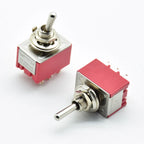 1 PC  Red 9 Pins  AC 5A/125V 2A/250V ON ON-OFF-ON 3/2 Position Mini Toggle Switch  With Solder Terminal waterproof