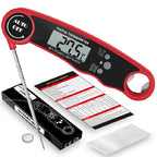 Digital Waterproof Meat Thermometer for Cooking Instant Read Food Thermometer for Grill BBQ with Accurate Temperature Display