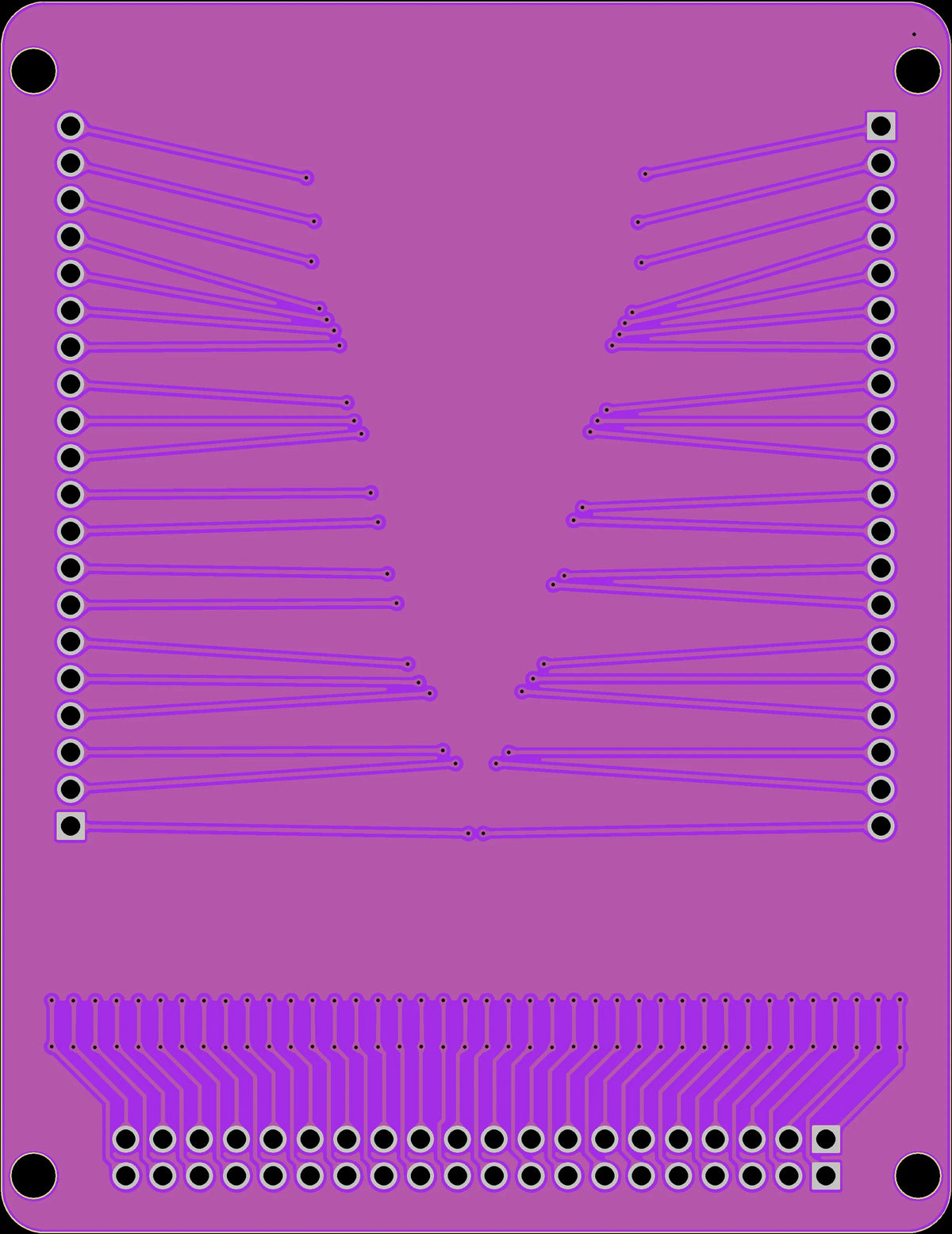 40P FFC/FPC soft wire conversion plate Connecting plate 0.5mm/1.0mm interval to 2.54mm pin arrangement