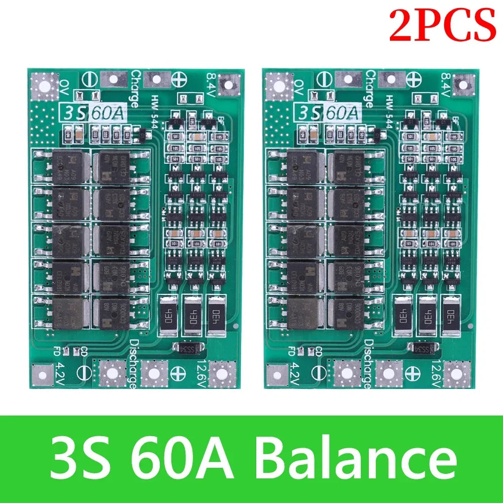 BMS 3S/4S 5A 10A 20A 25A 40A 60A Li-ion Lithium Battery Charger Protection Board 18650 For Drill Motor 12V with Enhance/Balance