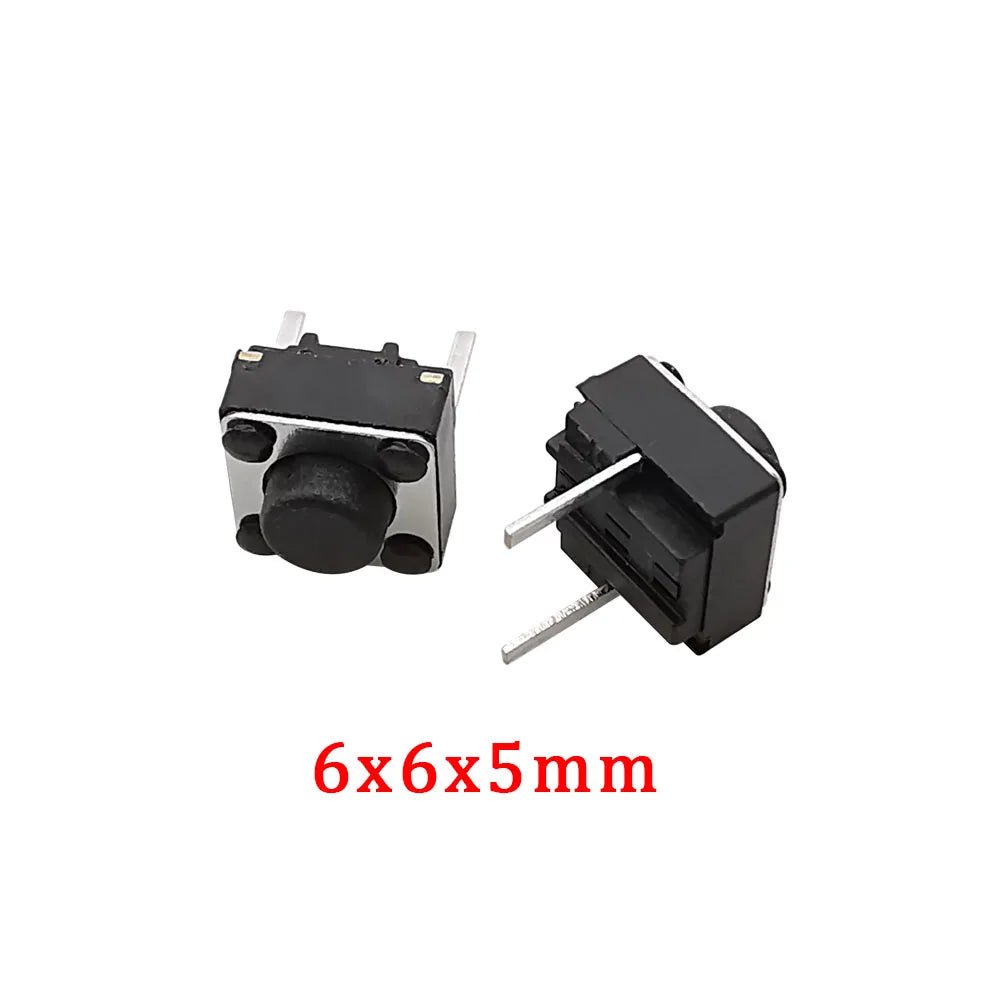 20/50/100 Pcs Micro Tactile Switch Momentary Tact DIP Switch 2 Pin 6 X 6 mm Micro Touch Push Button Switch High 5 mm 6 mm 7 mm 8