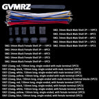 JST SM 2.54mm Male & Female Connector Kit with 22AWG Pre-Crimped Wire SM2.54 2/3/4/5/6 Pin Housing Adapter Cable Connector