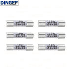 10PCS 6*25mm Ceramic Fuse 6*25 Ceramic insurance Tube 6X25MM 0.5A 1A 2A 3A 5A 6A 7A 8A 10A 15A 20A 25A 30A 250V RO57 Fuse BS1362
