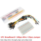 400 Tie Points Solderless Breadboard Kit PCB 140PCS/840PCS 14 Lengths Jumper Wire Dupont Line 10CM DIY Mini Test Protoboard Kit