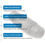 1Pcs I & T Shape Wire Connector 2/3/5 Pin Waterproof Connectors Fast Screw Connection Push-in Terminals Electric Junction Box