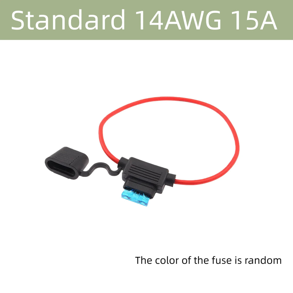 5/10PCS Waterproof Fuse Holder 32V Mini Small Medium Auto 18/1614/12/10AWG and Car Blade Fuse 5A 10A 15A 20A 30A