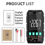 MASTFUYI Auto-Ranging Digital Multimeter High Precision 6000 Counts True RMS Tester Capacitance Ohm Hz Test Electrician Tools